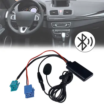 Автомобильный модуль Bluetooth, адаптер аудиокабеля AUX, микрофон, Громкая связь, МИНИ-ISO 6Pin Кабель AUX для Renault Updatelist Radio 2005-2011