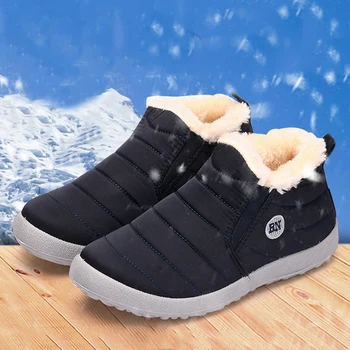 Мужские ботинки, мужская обувь из снежного плюша, дышащие зимние ботинки для мужчин, Походная мужская обувь, Водонепроницаемые ботильоны, Рабочая обувь