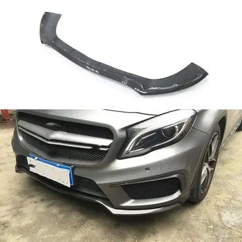 Сплиттер для Губ Переднего Бампера из Углеродного Волокна, Спойлер, Гоночное Украшение для Mercedes Benz GLA Class X156 GLA45 2015 2016 2017 2018