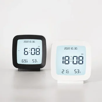 Индикатор влажности, цифровая настольная неделя, электронная подсветка, температурные часы, календарь, будильник