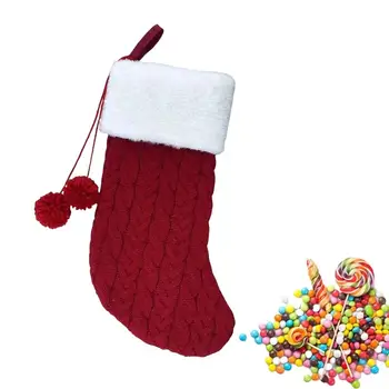 Чулки для вязания для камина, Рождественские Декоративные Чулки, Сумки для подарков для камина, Сезонные Декоры Для игрушек, Шоколадных конфет