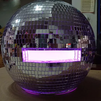 RGB Бар зеркальный стеклянный шлем ночь рождественская вечеринка косплей костюм светоотражающая стеклянная шляпа сценическое шоу реквизит ночной клуб клубное шоу реквизит